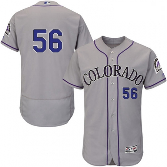 Mens Majestic Colorado Rockies 56 Greg Holland Grey Flexbase Authentic Collection MLB Jersey Mens Majestic Colorado Rockies 56 Greg Holland Grey Flexbase Authentic Collection MLB Jersey