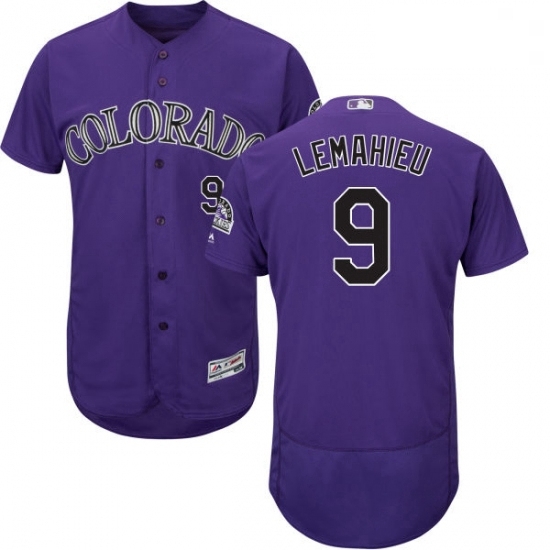 Mens Majestic Colorado Rockies 9 DJ LeMahieu Purple Alternate Flex Base Authentic Collection MLB Jersey Mens Majestic Colorado Rockies 9 DJ LeMahieu Purple Alternate Flex Base Authentic Collection MLB Jersey