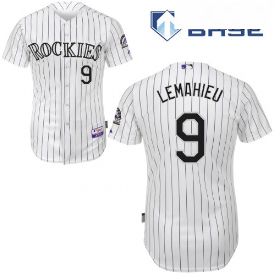 Mens Majestic Colorado Rockies 9 DJ LeMahieu Replica White Home Cool Base MLB Jersey Mens Majestic Colorado Rockies 9 DJ LeMahieu Replica White Home Cool Base MLB Jersey