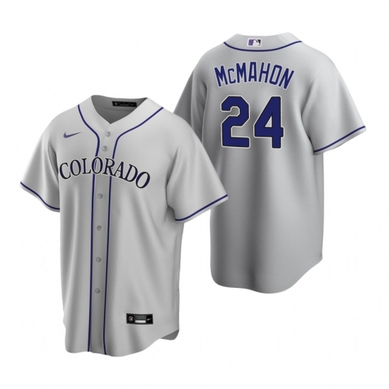Mens Nike Colorado Rockies 24 Ryan McMahon Gray Road Stitched Baseball Jersey Mens Nike Colorado Rockies 24 Ryan McMahon Gray Road Stitched Baseball Jersey