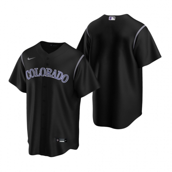Mens Nike Colorado Rockies Blank Black Alternate Stitched Baseball Jersey Mens Nike Colorado Rockies Blank Black Alternate Stitched Baseball Jersey