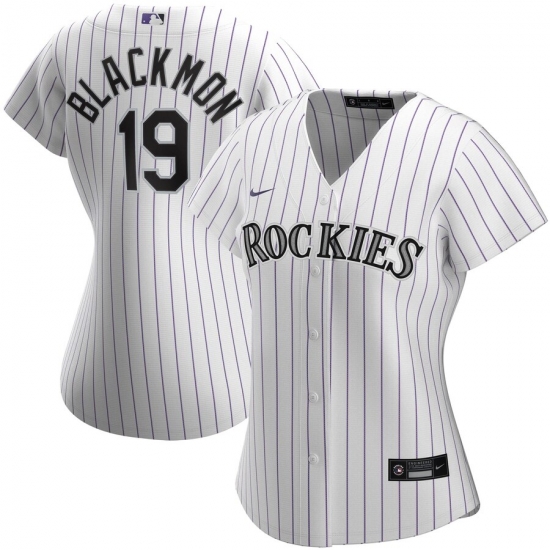 Colorado Rockies 19 Charlie Blackmon Nike Women Home 2020 MLB Player Jersey White Colorado Rockies 19 Charlie Blackmon Nike Women Home 2020 MLB Player Jersey White