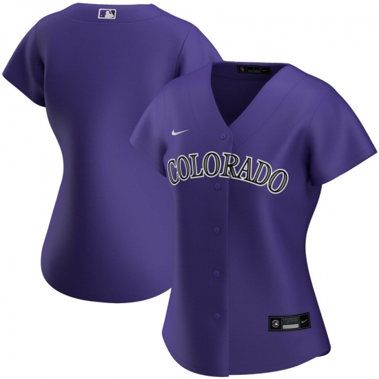 Colorado Rockies Nike Women Alternate 2020 MLB Team Jersey Purple Colorado Rockies Nike Women Alternate 2020 MLB Team Jersey Purple