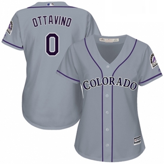 Womens Majestic Colorado Rockies 0 Adam Ottavino Replica Grey Road Cool Base MLB Jersey Womens Majestic Colorado Rockies 0 Adam Ottavino Replica Grey Road Cool Base MLB Jersey