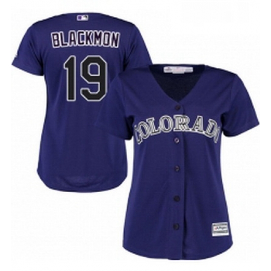 Womens Majestic Colorado Rockies 19 Charlie Blackmon Replica Purple Alternate 1 Cool Base MLB Jersey Womens Majestic Colorado Rockies 19 Charlie Blackmon Replica Purple Alternate 1 Cool Base MLB Jersey
