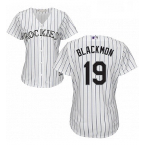 Womens Majestic Colorado Rockies 19 Charlie Blackmon Replica White Home Cool Base MLB Jersey Womens Majestic Colorado Rockies 19 Charlie Blackmon Replica White Home Cool Base MLB Jersey