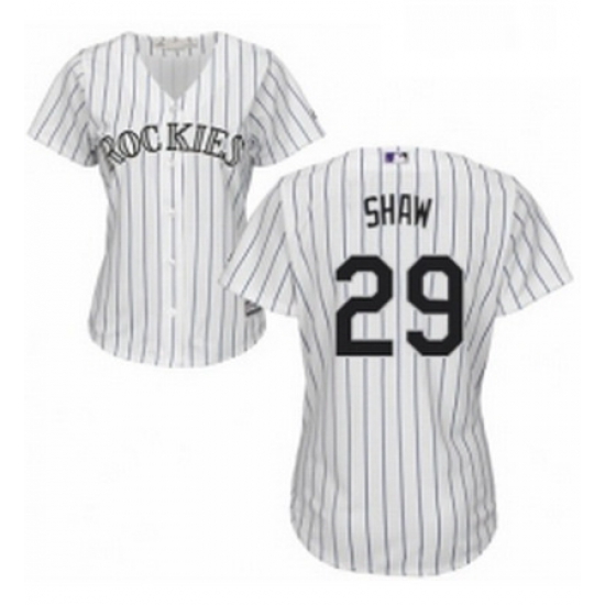 Womens Majestic Colorado Rockies 29 Bryan Shaw Replica White Home Cool Base MLB Jersey Womens Majestic Colorado Rockies 29 Bryan Shaw Replica White Home Cool Base MLB Jersey