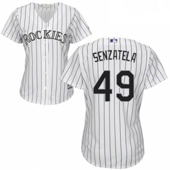 Womens Majestic Colorado Rockies 49 Antonio Senzatela Replica White Home Cool Base MLB Jersey Womens Majestic Colorado Rockies 49 Antonio Senzatela Replica White Home Cool Base MLB Jersey