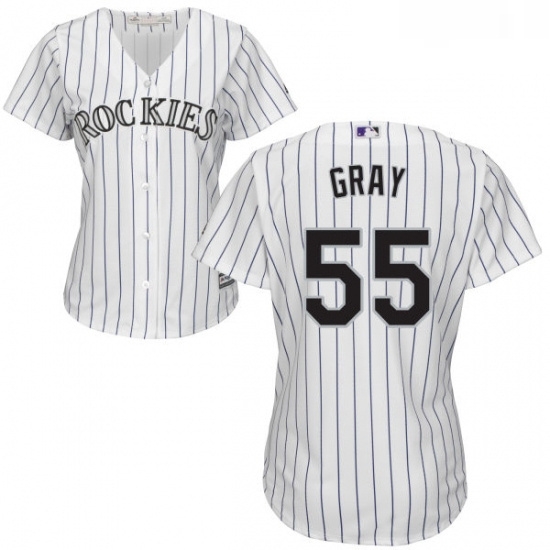 Womens Majestic Colorado Rockies 55 Jon Gray Authentic White Home Cool Base MLB Jersey Womens Majestic Colorado Rockies 55 Jon Gray Authentic White Home Cool Base MLB Jersey