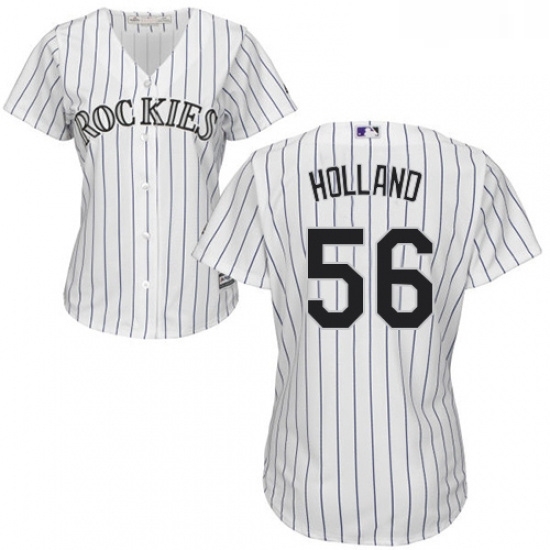 Womens Majestic Colorado Rockies 56 Greg Holland Authentic White Home Cool Base MLB Jersey Womens Majestic Colorado Rockies 56 Greg Holland Authentic White Home Cool Base MLB Jersey