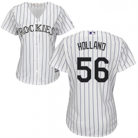 Womens Majestic Colorado Rockies 56 Greg Holland Replica White Home Cool Base MLB Jersey Womens Majestic Colorado Rockies 56 Greg Holland Replica White Home Cool Base MLB Jersey