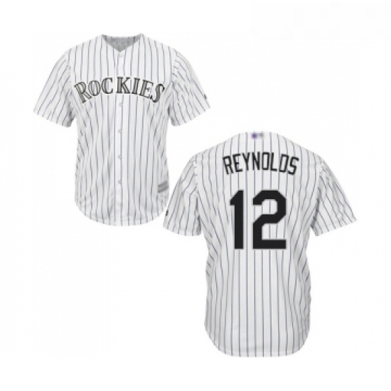 Youth Colorado Rockies 12 Mark Reynolds Replica White Home Cool Base Baseball Jersey Youth Colorado Rockies 12 Mark Reynolds Replica White Home Cool Base Baseball Jersey