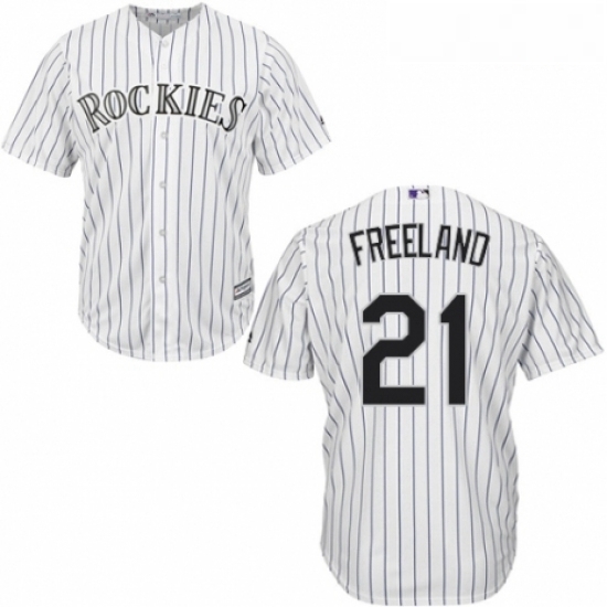 Youth Majestic Colorado Rockies 21 Kyle Freeland Authentic White Home Cool Base MLB Jersey Youth Majestic Colorado Rockies 21 Kyle Freeland Authentic White Home Cool Base MLB Jersey