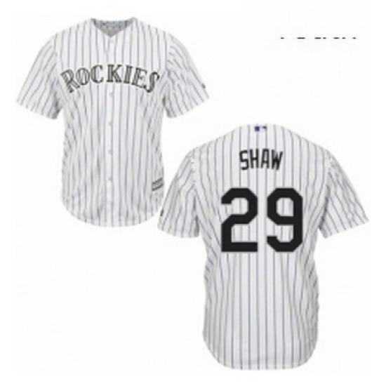 Youth Majestic Colorado Rockies 29 Bryan Shaw Replica White Home Cool Base MLB Jersey Youth Majestic Colorado Rockies 29 Bryan Shaw Replica White Home Cool Base MLB Jersey