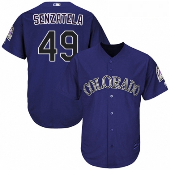 Youth Majestic Colorado Rockies 49 Antonio Senzatela Authentic Purple Alternate 1 Cool Base MLB Jersey Youth Majestic Colorado Rockies 49 Antonio Senzatela Authentic Purple Alternate 1 Cool Base MLB Jersey