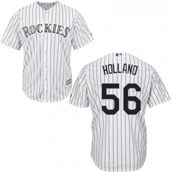 Youth Majestic Colorado Rockies 56 Greg Holland Authentic White Home Cool Base MLB Jersey Youth Majestic Colorado Rockies 56 Greg Holland Authentic White Home Cool Base MLB Jersey