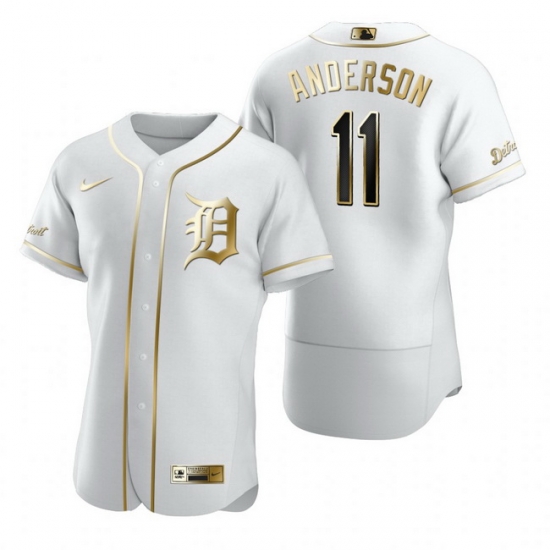 Detroit Tigers 11 Sparky Anderson White Nike Mens Authentic Golden Edition MLB Jersey Detroit Tigers 11 Sparky Anderson White Nike Mens Authentic Golden Edition MLB Jersey