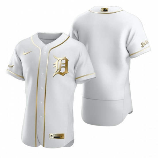 Detroit Tigers Blank White Nike Mens Authentic Golden Edition MLB Jersey Detroit Tigers Blank White Nike Mens Authentic Golden Edition MLB Jersey