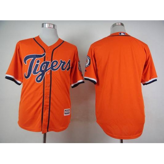 MLB Tigers Blank Orange Blank Men Jersey MLB Tigers Blank Orange Blank Men Jersey