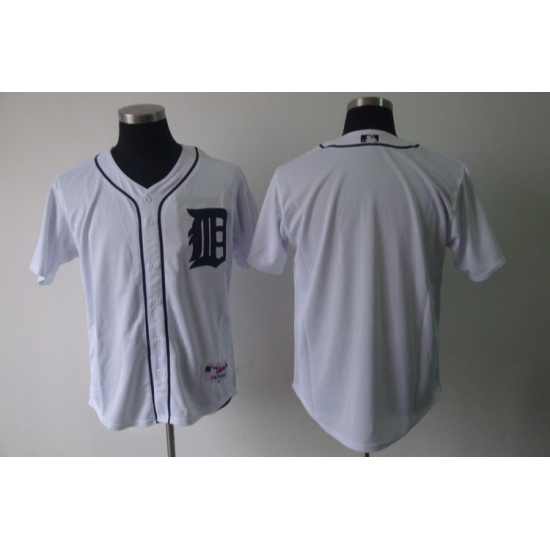 MLB Tigers Blank White Blank Cool Base Men Jersey II MLB Tigers Blank White Blank Cool Base Men Jersey II
