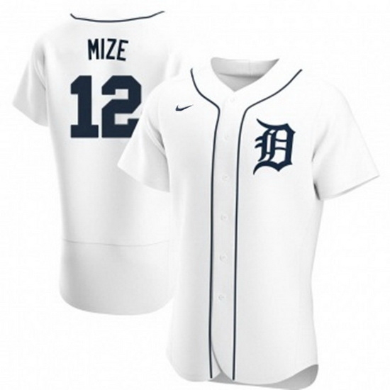 Men Detroit Tigers 12 Casey Mize White Flex Base Stitched jersey Men Detroit Tigers 12 Casey Mize White Flex Base Stitched jersey