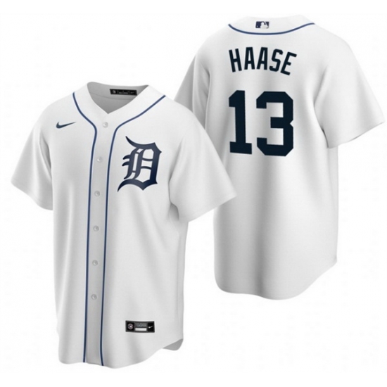 Men Detroit Tigers 13 Eric Haase White Cool Base Stitched Jersey Men Detroit Tigers 13 Eric Haase White Cool Base Stitched Jersey