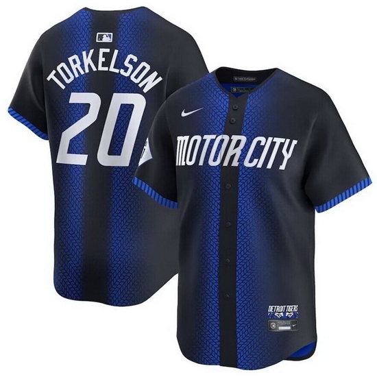 Men Detroit Tigers 20 Spencer Torkelson 2024 Navy City Connect Cool Base Limited Jersey Men Detroit Tigers 20 Spencer Torkelson 2024 Navy City Connect Cool Base Limited Jersey
