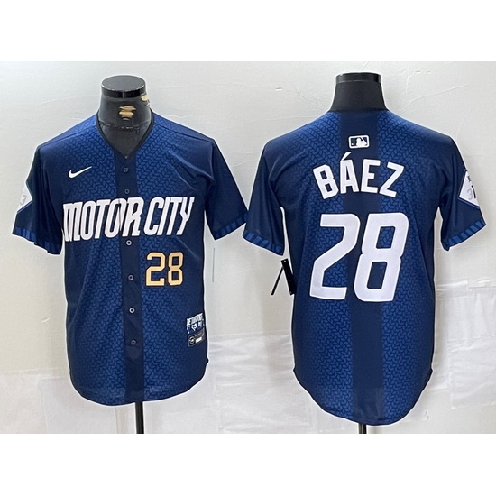 Men Detroit Tigers 28 Javier B E1ez 2024 Navy City Connect Cool Base Stitched Limited Jerseys 1 Men Detroit Tigers 28 Javier B E1ez 2024 Navy City Connect Cool Base Stitched Limited Jerseys 1