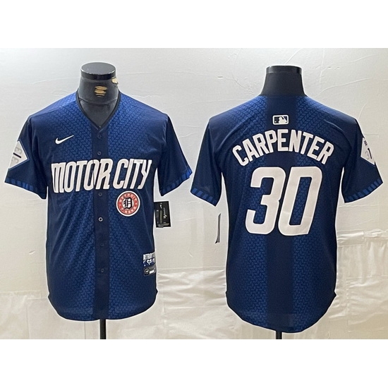 Men Detroit Tigers 30 Kerry Carpenter 2024 Navy City Connect Cool Base Limited Stitched Jersey 1 Men Detroit Tigers 30 Kerry Carpenter 2024 Navy City Connect Cool Base Limited Stitched Jersey 1