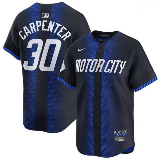 Men Detroit Tigers 30 Kerry Carpenter 2024 Navy City Connect Cool Base Limited Stitched Jersey Men Detroit Tigers 30 Kerry Carpenter 2024 Navy City Connect Cool Base Limited Stitched Jersey