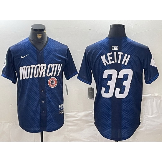 Men Detroit Tigers 33 Colt Keith 2024 Navy City Connect Cool Base Limited Stitched Jersey 3 Men Detroit Tigers 33 Colt Keith 2024 Navy City Connect Cool Base Limited Stitched Jersey 3