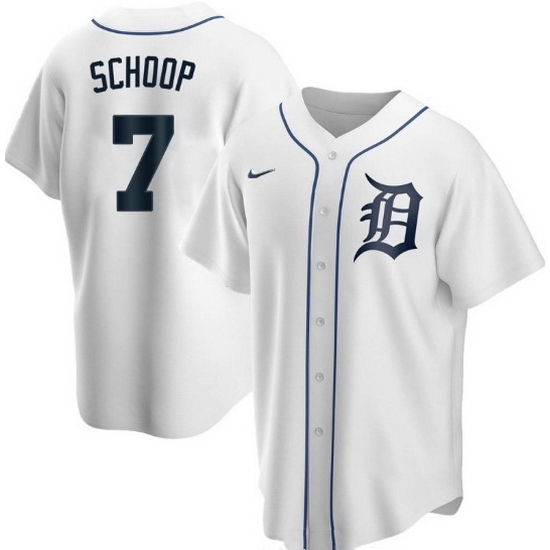 Men Detroit Tigers 7 Jonathan Schoop White Cool Base Stitched jersey Men Detroit Tigers 7 Jonathan Schoop White Cool Base Stitched jersey