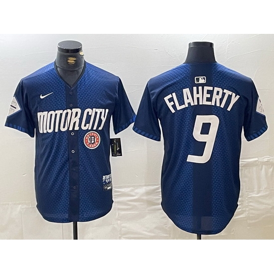 Men Detroit Tigers 9 Jack Flaherty 2024 Navy City Connect Cool Base Limited Stitched Jersey 3 Men Detroit Tigers 9 Jack Flaherty 2024 Navy City Connect Cool Base Limited Stitched Jersey 3