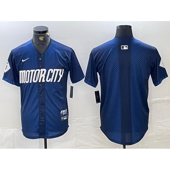 Men Detroit Tigers Team Big Logo 2024 Navy City Connect Cool Base Limited Stitched Jerseys 4 Men Detroit Tigers Team Big Logo 2024 Navy City Connect Cool Base Limited Stitched Jerseys 4