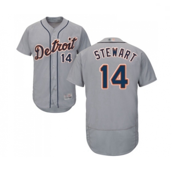 Mens Detroit Tigers 14 Christin Stewart Grey Road Flex Base Authentic Collection Baseball Jersey Mens Detroit Tigers 14 Christin Stewart Grey Road Flex Base Authentic Collection Baseball Jersey