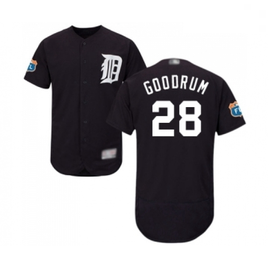 Mens Detroit Tigers 28 Niko Goodrum Navy Blue Alternate Flex Base Authentic Collection Baseball Jersey Mens Detroit Tigers 28 Niko Goodrum Navy Blue Alternate Flex Base Authentic Collection Baseball Jersey