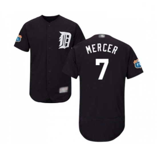 Mens Detroit Tigers 7 Jordy Mercer Navy Blue Alternate Flex Base Authentic Collection Baseball Jersey Mens Detroit Tigers 7 Jordy Mercer Navy Blue Alternate Flex Base Authentic Collection Baseball Jersey