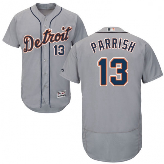 Mens Majestic Detroit Tigers 13 Lance Parrish Grey Road Flex Base Authentic Collection MLB Jersey Mens Majestic Detroit Tigers 13 Lance Parrish Grey Road Flex Base Authentic Collection MLB Jersey