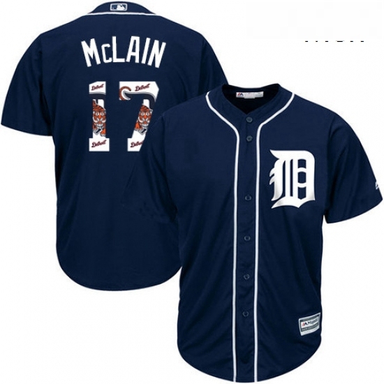 Mens Majestic Detroit Tigers 17 Denny McLain Authentic Navy Blue Team Logo Fashion Cool Base MLB Jersey Mens Majestic Detroit Tigers 17 Denny McLain Authentic Navy Blue Team Logo Fashion Cool Base MLB Jersey