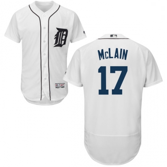 Mens Majestic Detroit Tigers 17 Denny McLain White Home Flex Base Authentic Collection MLB Jersey Mens Majestic Detroit Tigers 17 Denny McLain White Home Flex Base Authentic Collection MLB Jersey