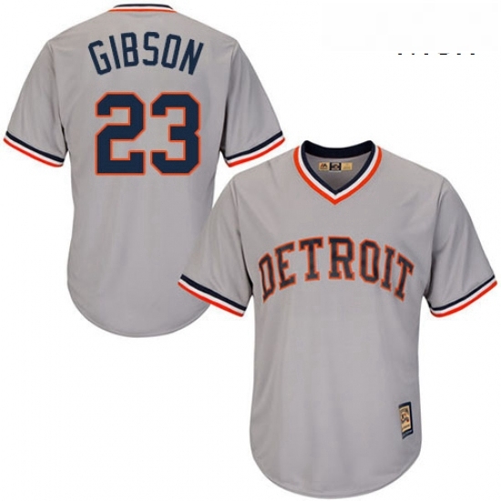 Mens Majestic Detroit Tigers 23 Kirk Gibson Replica Grey Cooperstown MLB Jersey Mens Majestic Detroit Tigers 23 Kirk Gibson Replica Grey Cooperstown MLB Jersey