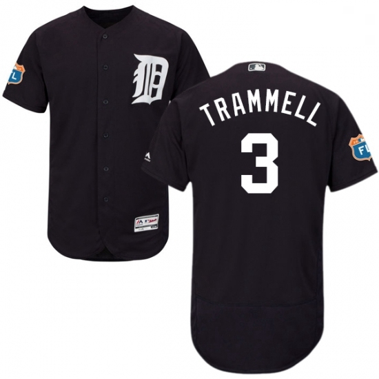 Mens Majestic Detroit Tigers 3 Alan Trammell Navy Blue Alternate Flex Base Authentic Collection MLB Jersey Mens Majestic Detroit Tigers 3 Alan Trammell Navy Blue Alternate Flex Base Authentic Collection MLB Jersey