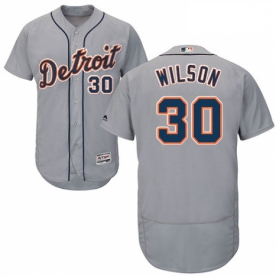Mens Majestic Detroit Tigers 30 Alex Wilson Grey Road Flex Base Authentic Collection MLB Jersey Mens Majestic Detroit Tigers 30 Alex Wilson Grey Road Flex Base Authentic Collection MLB Jersey
