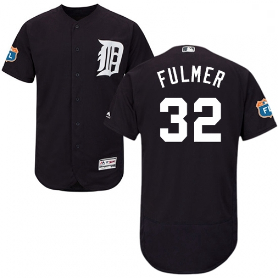 Mens Majestic Detroit Tigers 32 Michael Fulmer Navy Blue Flexbase Authentic Collection MLB Jersey Mens Majestic Detroit Tigers 32 Michael Fulmer Navy Blue Flexbase Authentic Collection MLB Jersey