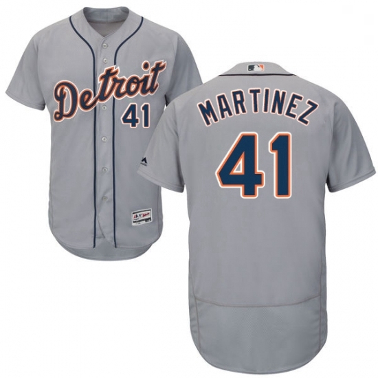 Mens Majestic Detroit Tigers 41 Victor Martinez Grey Road Flex Base Authentic Collection MLB Jersey Mens Majestic Detroit Tigers 41 Victor Martinez Grey Road Flex Base Authentic Collection MLB Jersey