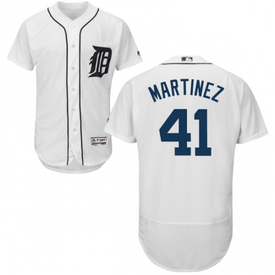 Mens Majestic Detroit Tigers 41 Victor Martinez White Home Flex Base Authentic Collection MLB Jersey Mens Majestic Detroit Tigers 41 Victor Martinez White Home Flex Base Authentic Collection MLB Jersey