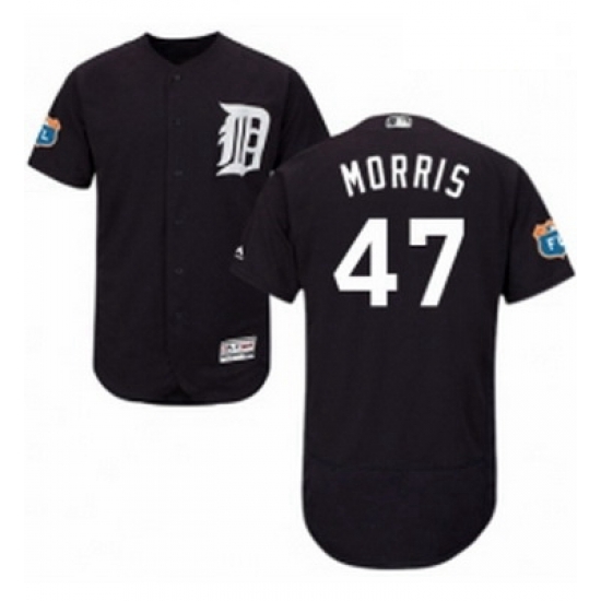 Mens Majestic Detroit Tigers 47 Jack Morris Navy Blue Alternate Flex Base Authentic Collection MLB Jersey Mens Majestic Detroit Tigers 47 Jack Morris Navy Blue Alternate Flex Base Authentic Collection MLB Jersey