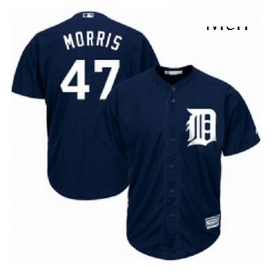 Mens Majestic Detroit Tigers 47 Jack Morris Replica Navy Blue Alternate Cool Base MLB Jersey Mens Majestic Detroit Tigers 47 Jack Morris Replica Navy Blue Alternate Cool Base MLB Jersey