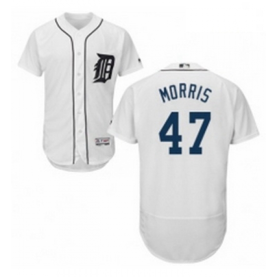 Mens Majestic Detroit Tigers 47 Jack Morris White Home Flex Base Authentic Collection MLB Jersey Mens Majestic Detroit Tigers 47 Jack Morris White Home Flex Base Authentic Collection MLB Jersey