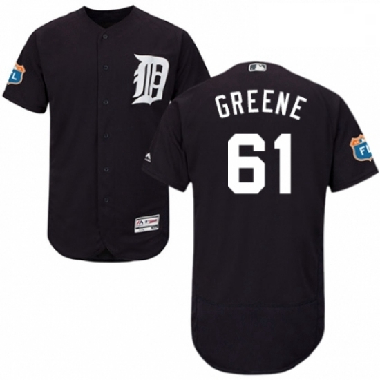 Mens Majestic Detroit Tigers 61 Shane Greene Navy Blue Alternate Flex Base Authentic Collection MLB Jersey Mens Majestic Detroit Tigers 61 Shane Greene Navy Blue Alternate Flex Base Authentic Collection MLB Jersey